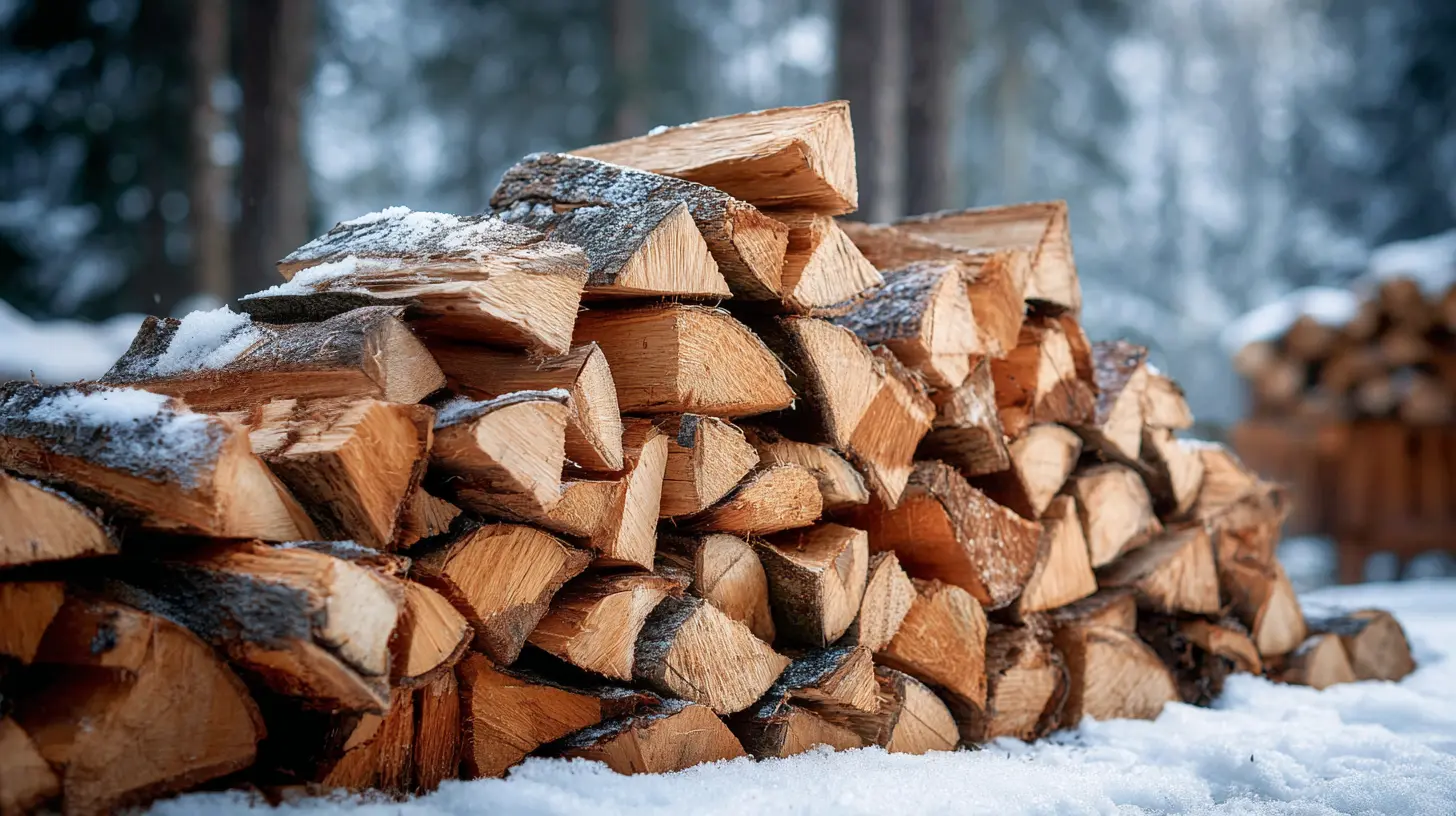 Kiln-dried firewood is superior in winter