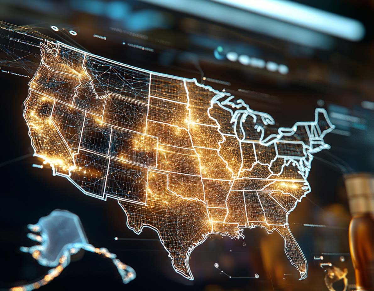 Nationwide coverage map