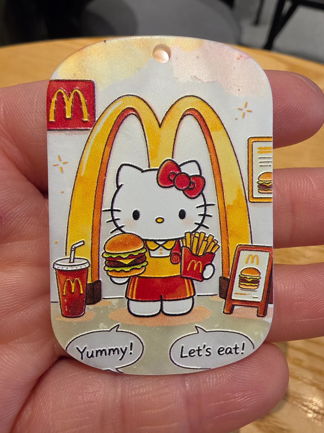 버거숍 캐릭터 타원 파츠