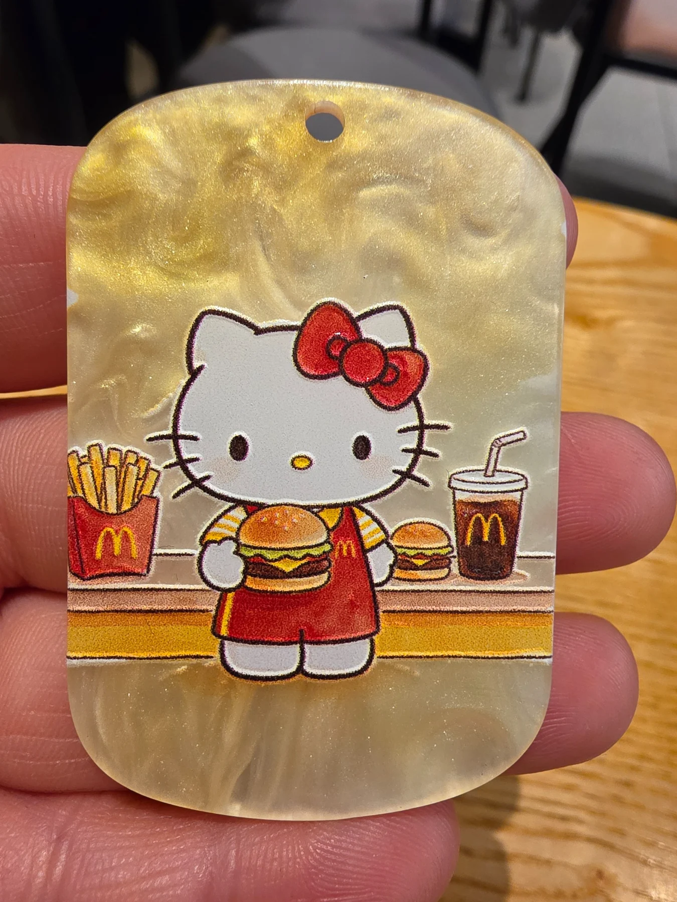버거 카운터 캐릭터 타원 파츠