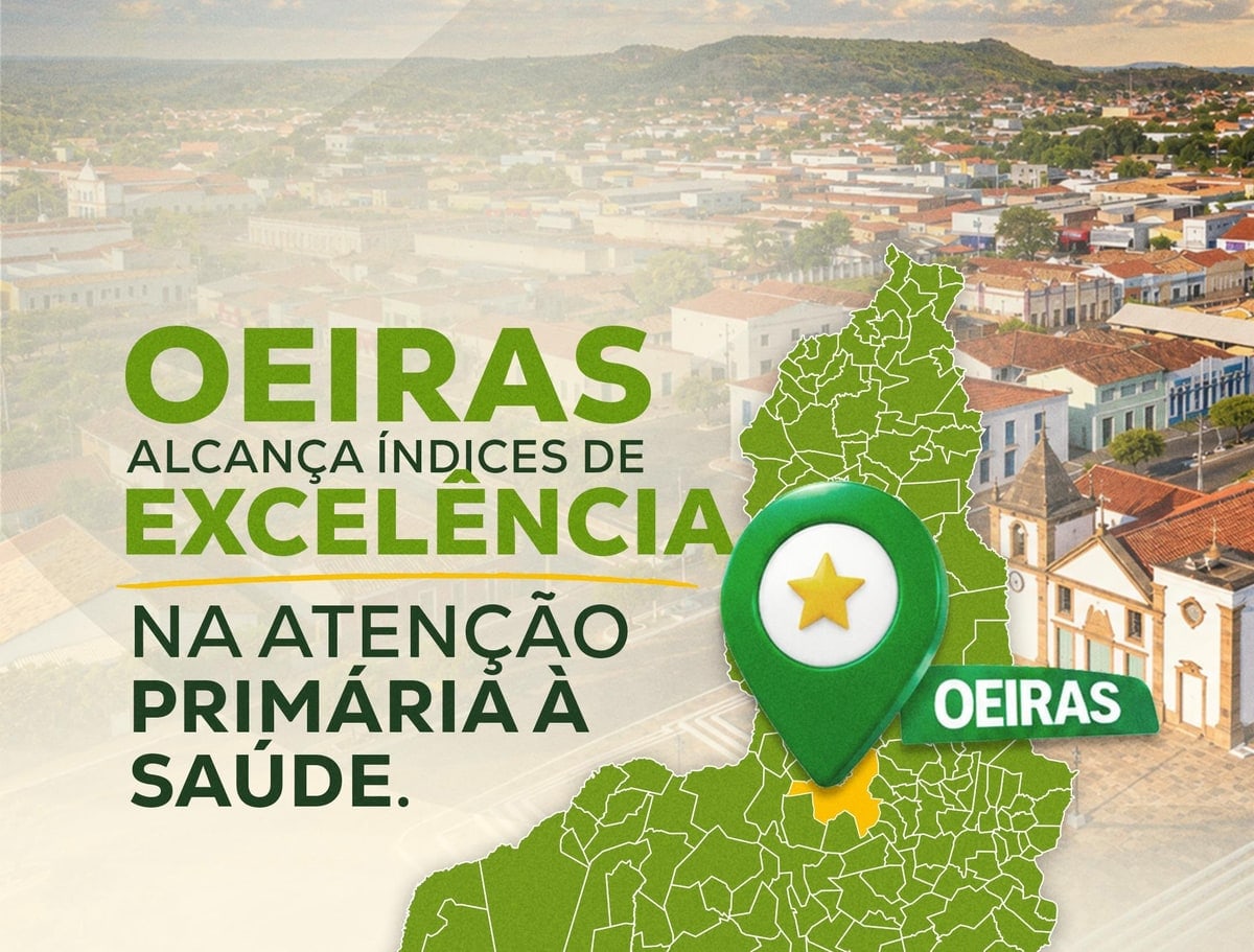 Oeiras alcança índice de excelência na Atenção Primária à Saúde no 2º quadrimestre