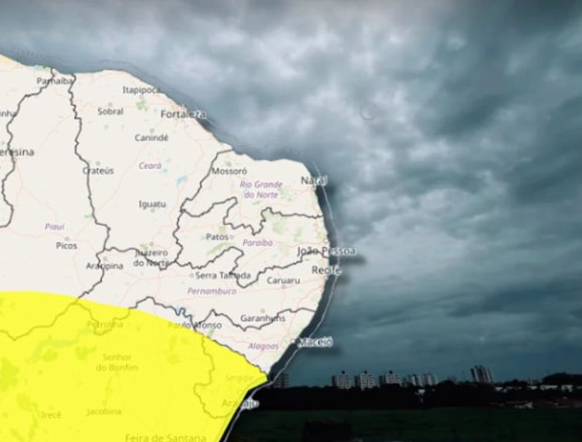 Cidades do Piauí sob alerta de tempestades e risco de granizo