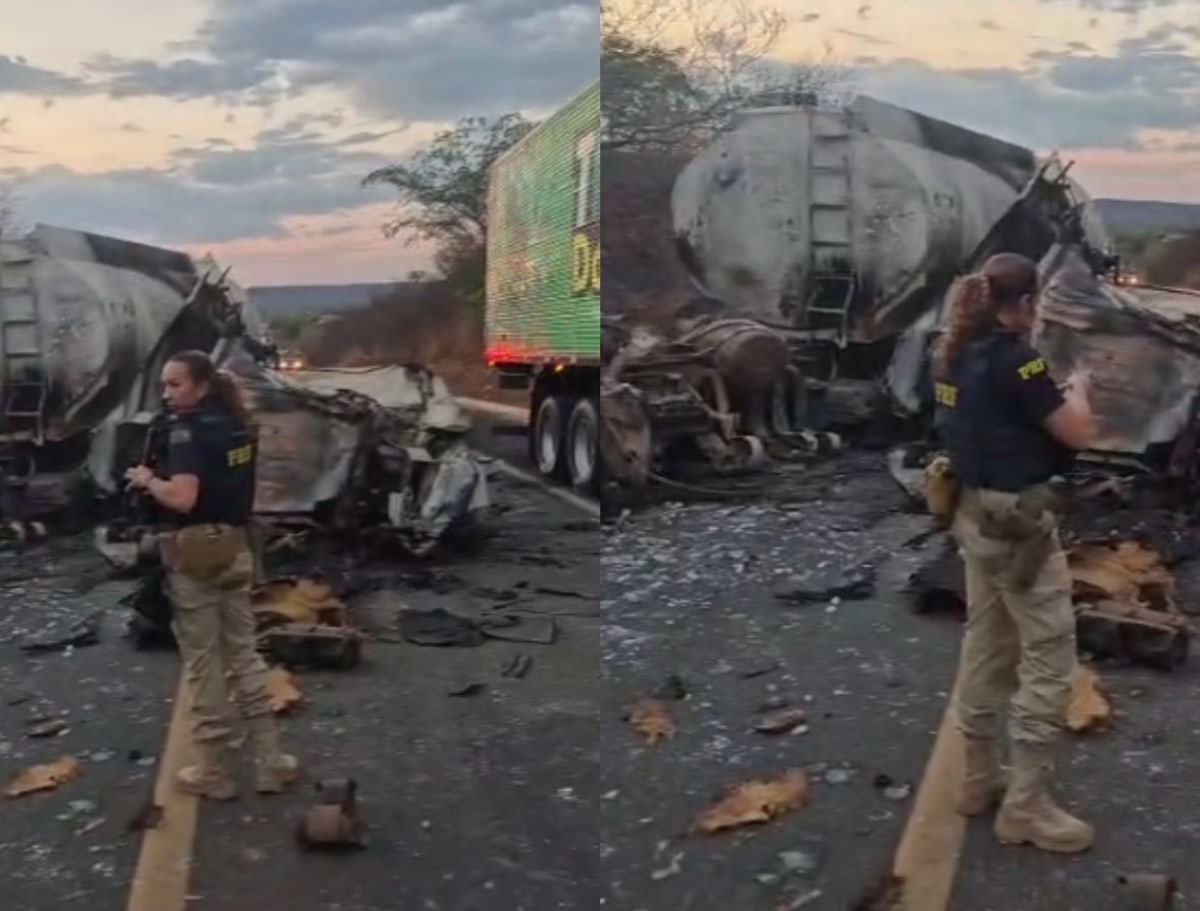 Colisão entre caminhões na BR-316 deixa um morto e um ferido