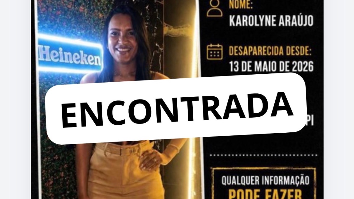 Jovem de Santa Rosa é encontrada em Água Branca após desaparecimento