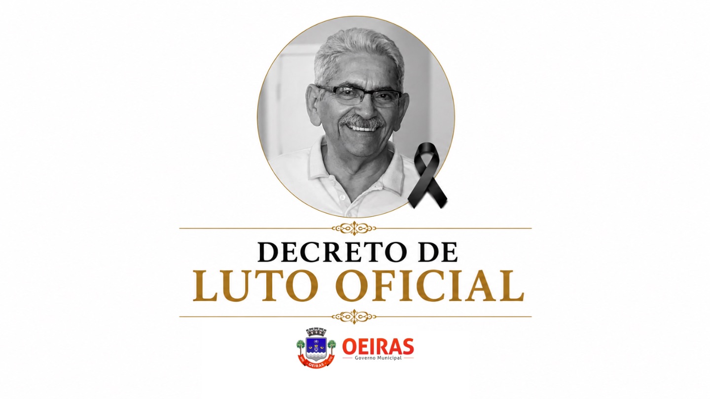 Prefeitura de Oeiras decreta luto oficial de três dias pela morte de Paulo Jorge Campos e Reis