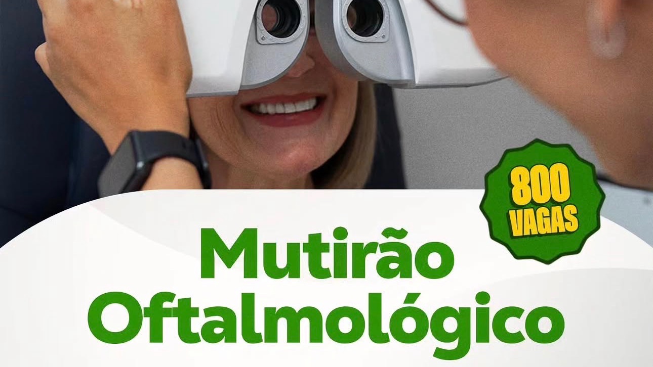 Prefeitura de Oeiras abre 800 vagas em mutirão oftalmológico a partir de 5 de agosto