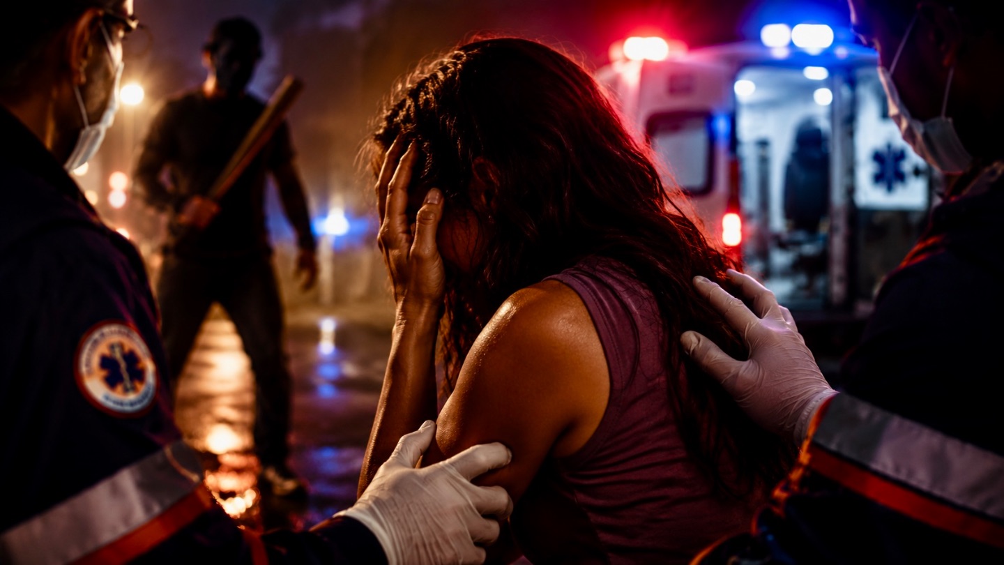 Mulher é agredida com paulada na cabeça em Oeiras
