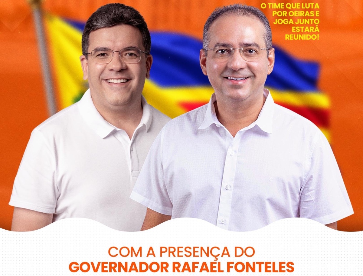 Time do Dr. Hailton realizará comício com Rafael Fonteles e Marcelo Castro nesta sexta-feira em Oeiras