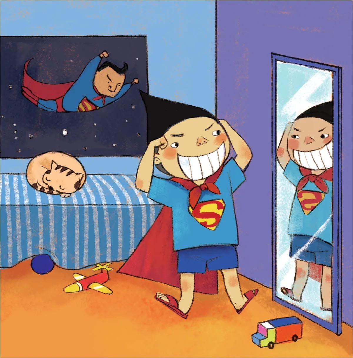 Image illustraton for the book:Cat-rescue Superman