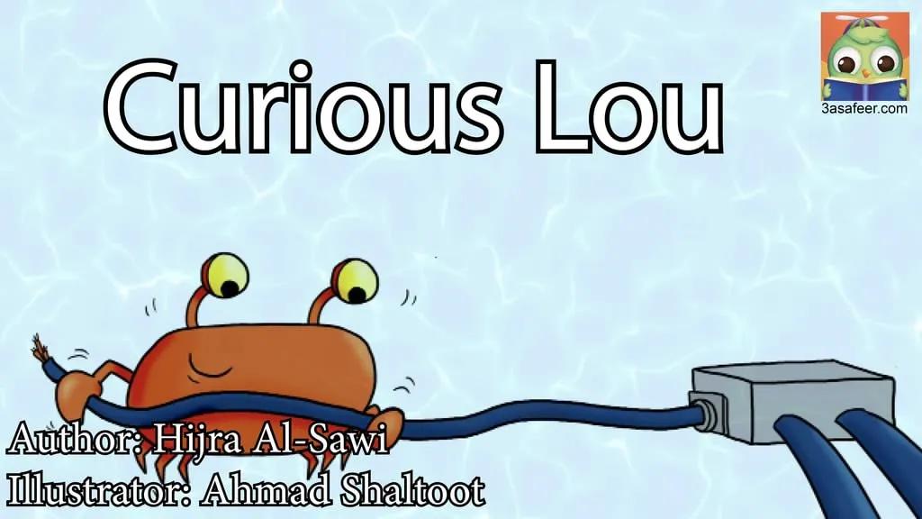 Image illustraton for the book:Curious Lou the Crab