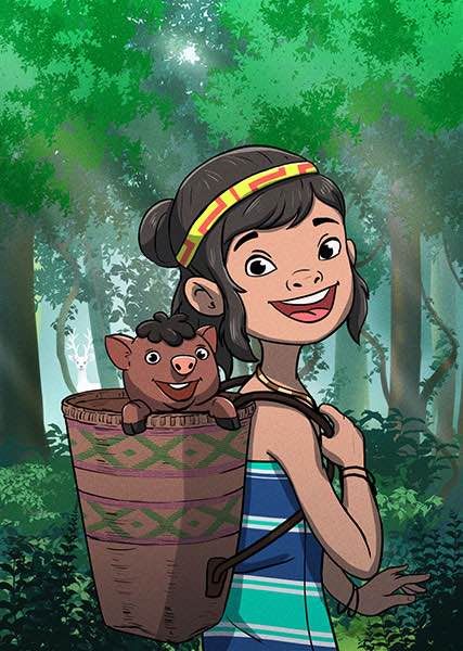 Image illustraton for the book:Let’s Explore the Forest