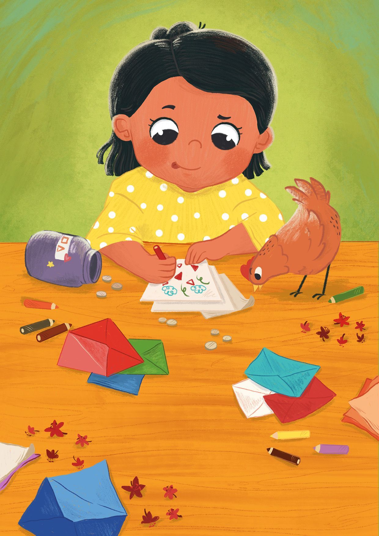 Image illustraton for the book:A Message in the Envelope