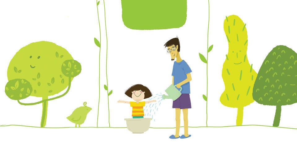Image illustraton for the book:A Very Green Day