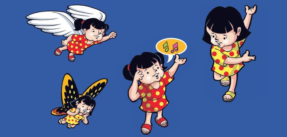 Image illustraton for the book:Chunu &amp; Munu: Let's Sing and Dance for Nature!