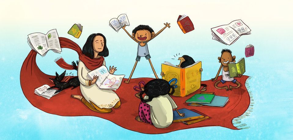 Image illustraton for the book:Didi and the Colorful Treasure