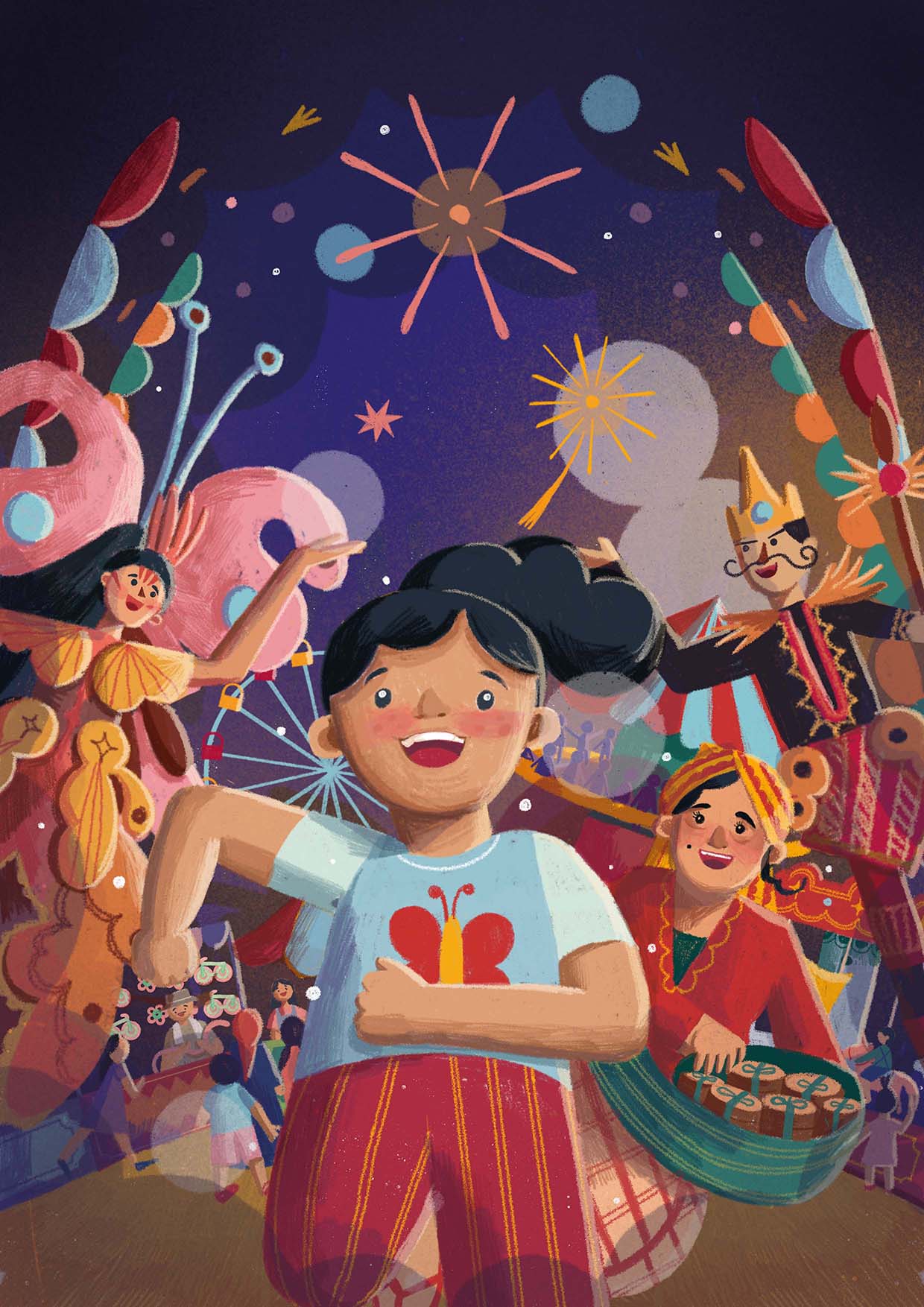Image illustraton for the book:Festival, Here I Come!