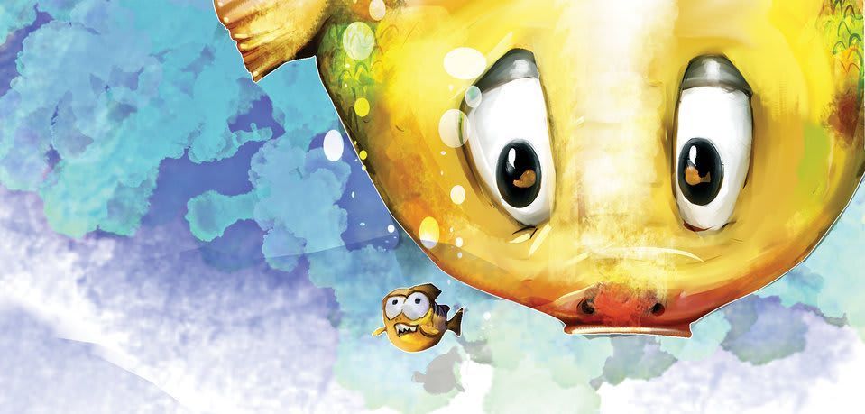 Image illustraton for the book:Gundu Fish and Kutti Fish