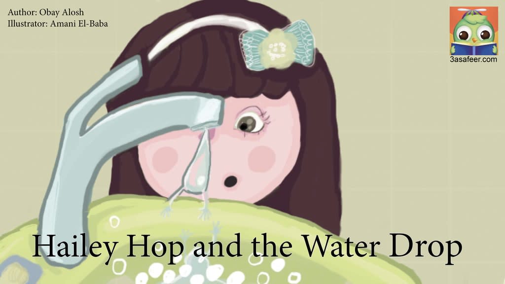 Image illustraton for the book:Hailey Hop and the Water Drop