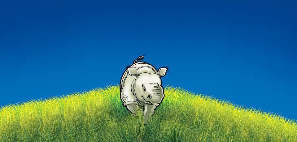 Image illustraton for the book:Kanchha, the Rhino
