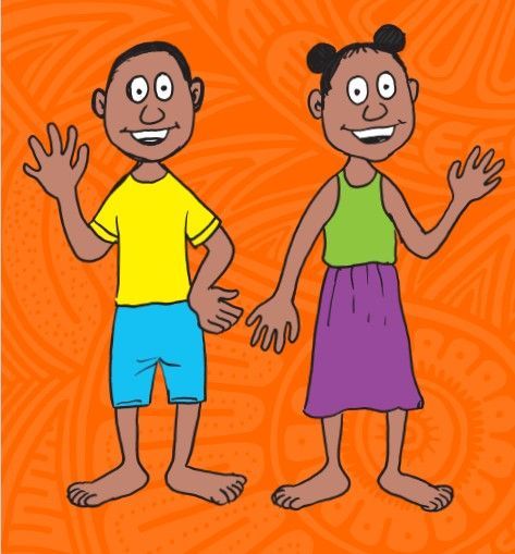 Image illustraton for the book:Nina and Peter