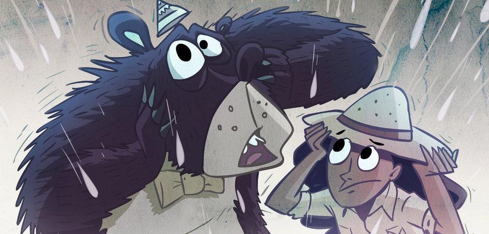 Image illustraton for the book:The Day It Rained Fish