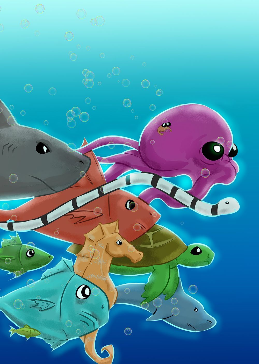 Image illustraton for the book:The Great Council of Fish