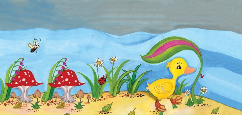 Image illustraton for the book:The Lost Duckling