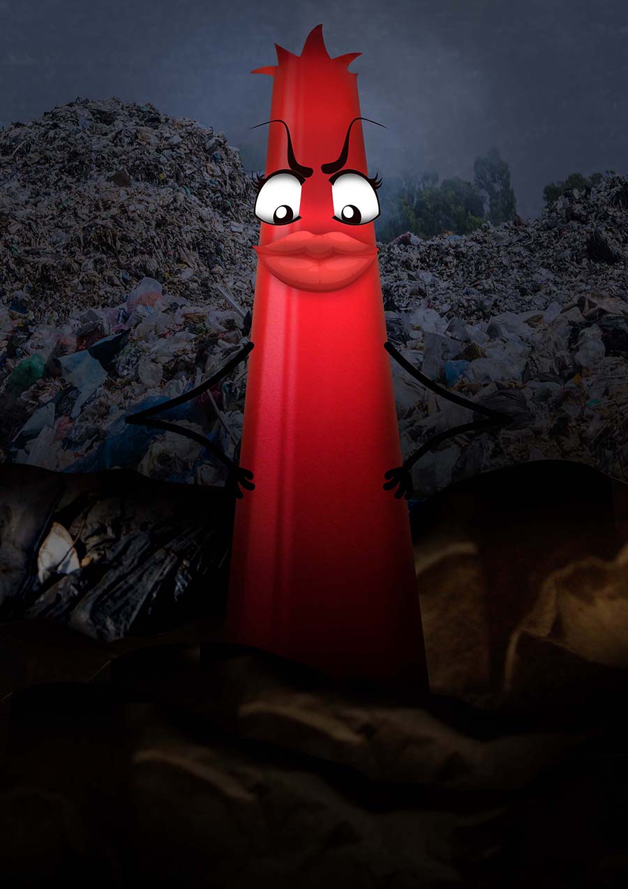 Image illustraton for the book:The Queen of Garbage