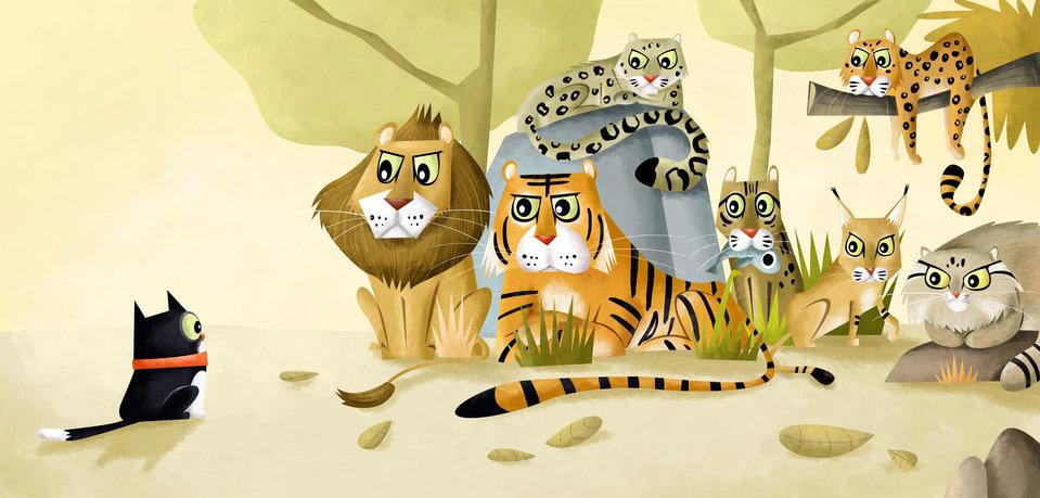 Image illustraton for the book:Wild Cat! Wild Cat!