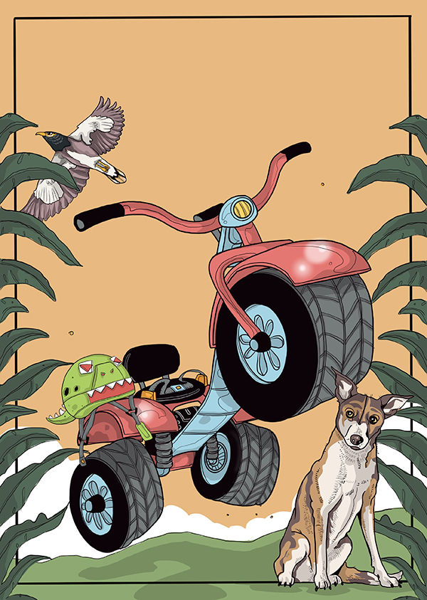 Image illustraton for the book:Tomasi's Terrific Trike