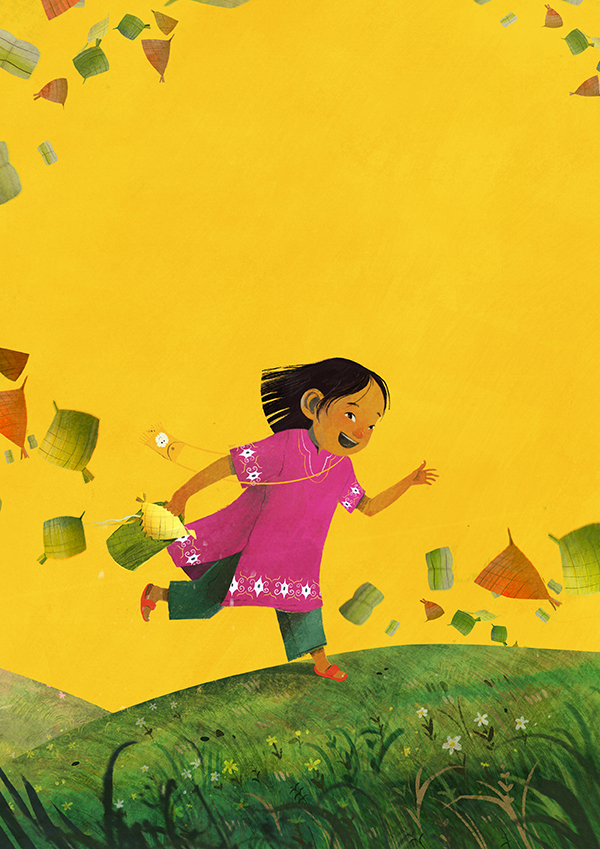 Image illustraton for the book:Who Will Get the Rice Cake?