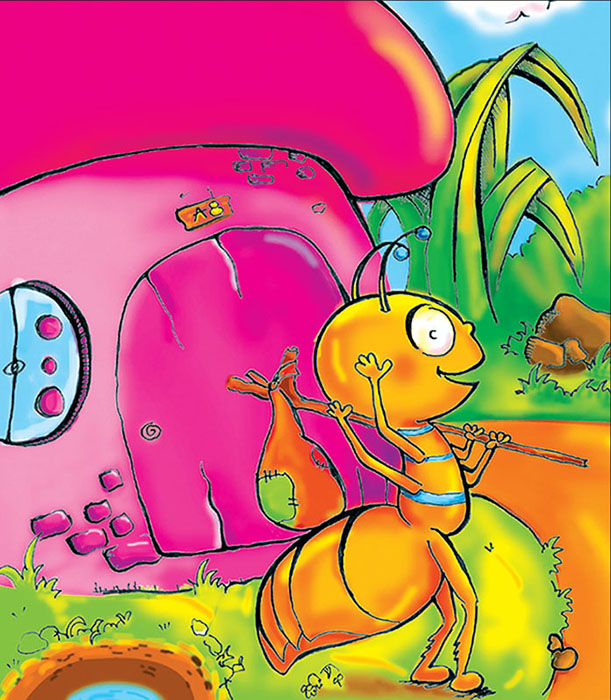 Image illustraton for the book:Two Little Ants