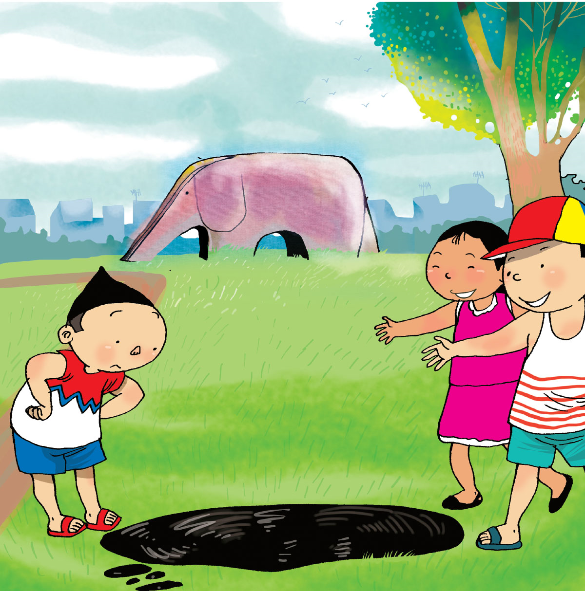 Image illustraton for the book:Look at my jump!