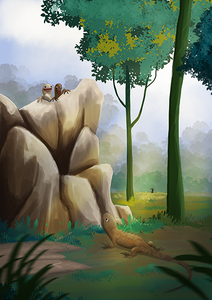 Image illustraton for the book:Lizard’s Special Skin