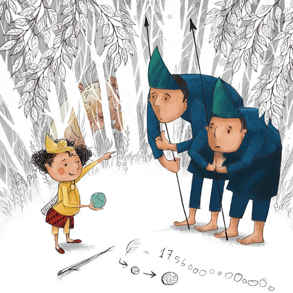 Image illustraton for the book:The Prince and the Tiger