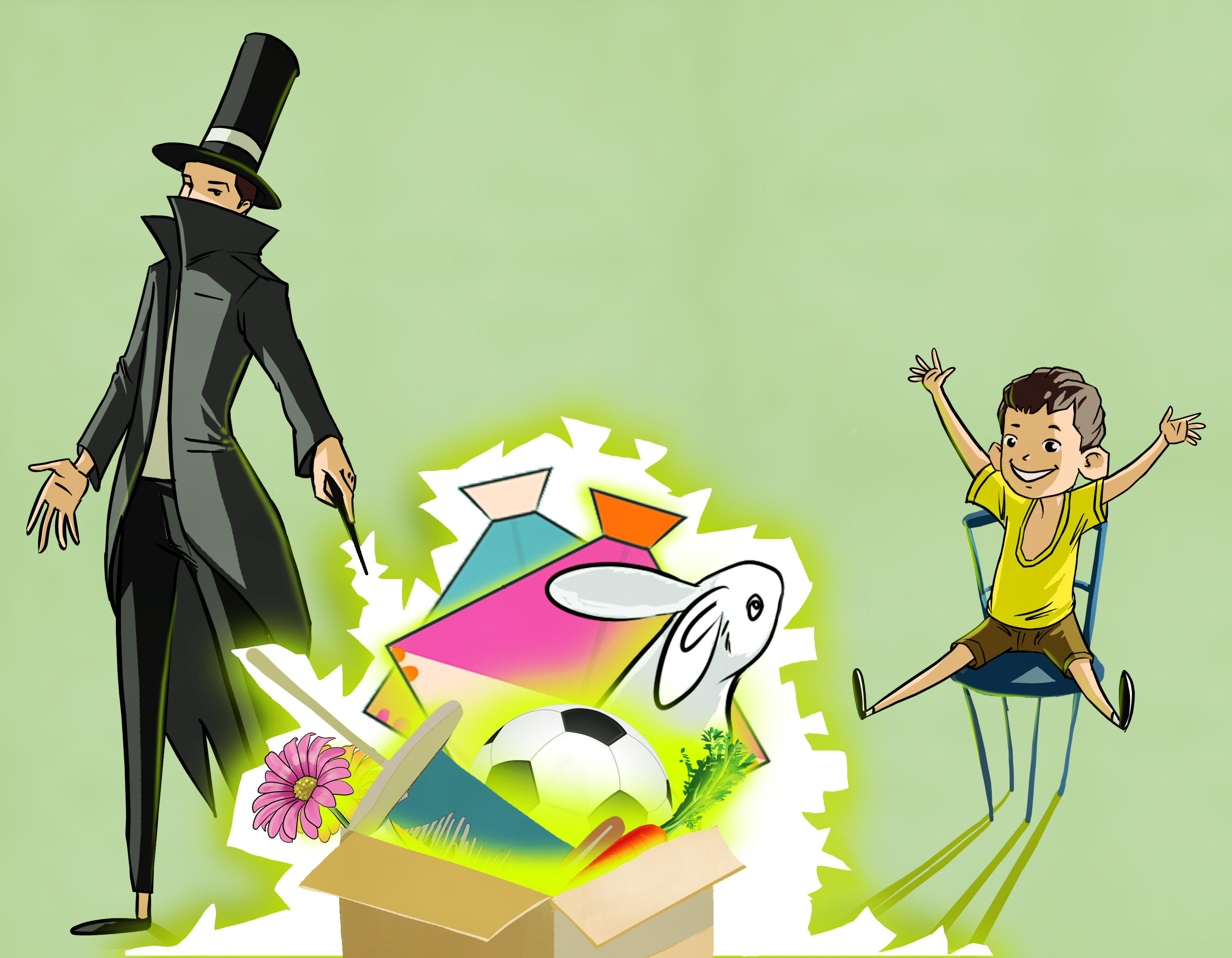 Image illustraton for the book:The Magic Show
