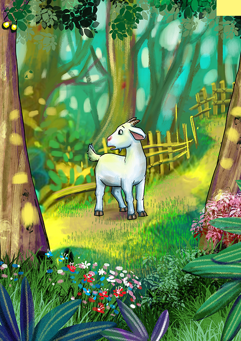 Image illustraton for the book:The Little Goat