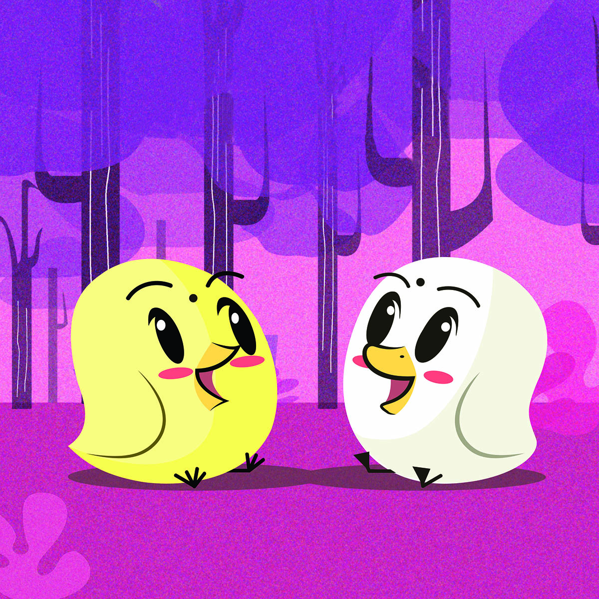 Image illustraton for the book:Little Chick and Little Duck