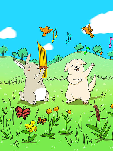 Image illustraton for the book:Rabbit and Dog