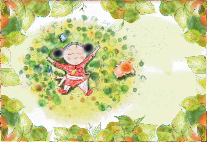 Image illustraton for the book:Leaves