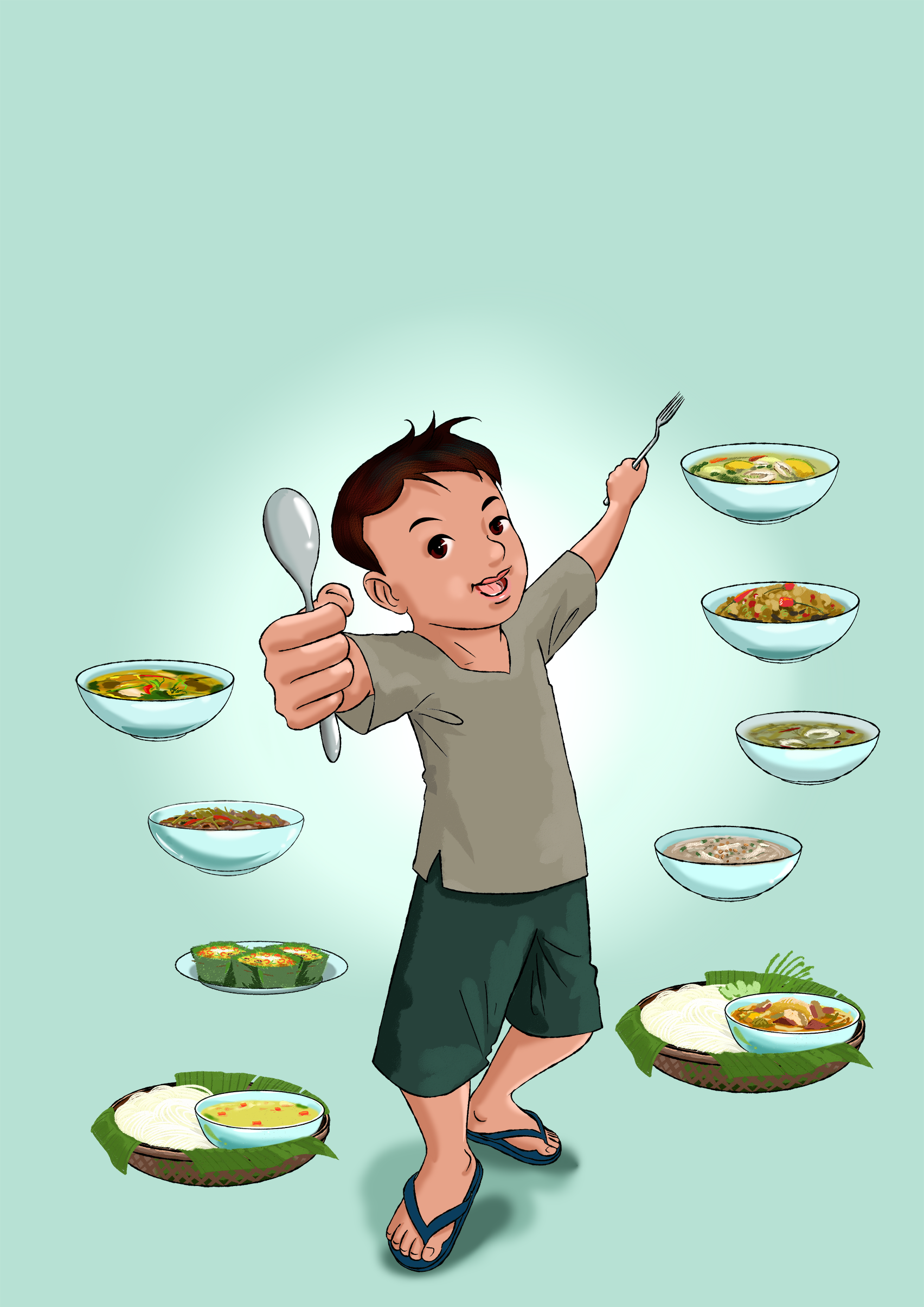 Image illustraton for the book:I Like to Eat