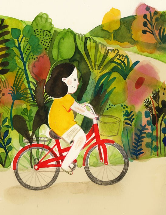 Image illustraton for the book:Grandma Lintang and Her Books
