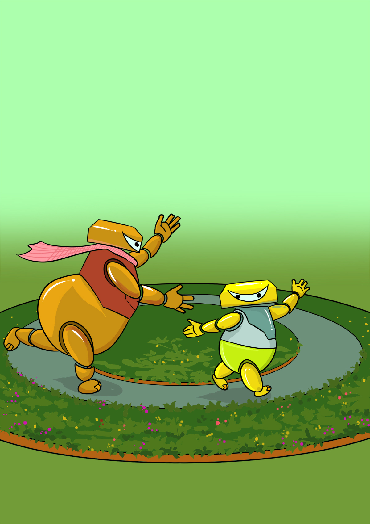 Image illustraton for the book:Walking in The Garden