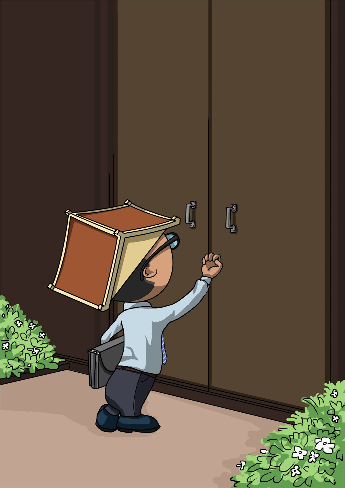 Image illustraton for the book:Knock! Knock! Knock!