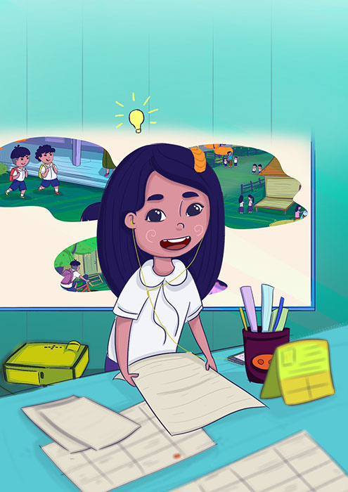 Image illustraton for the book:Lights! Camera! Action!