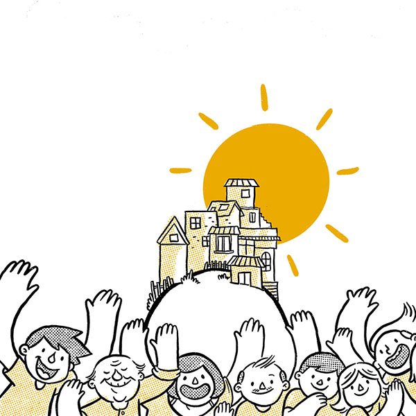 Image illustraton for the book:In the Town of Kamayanan and the Legend of the Dancing Hands