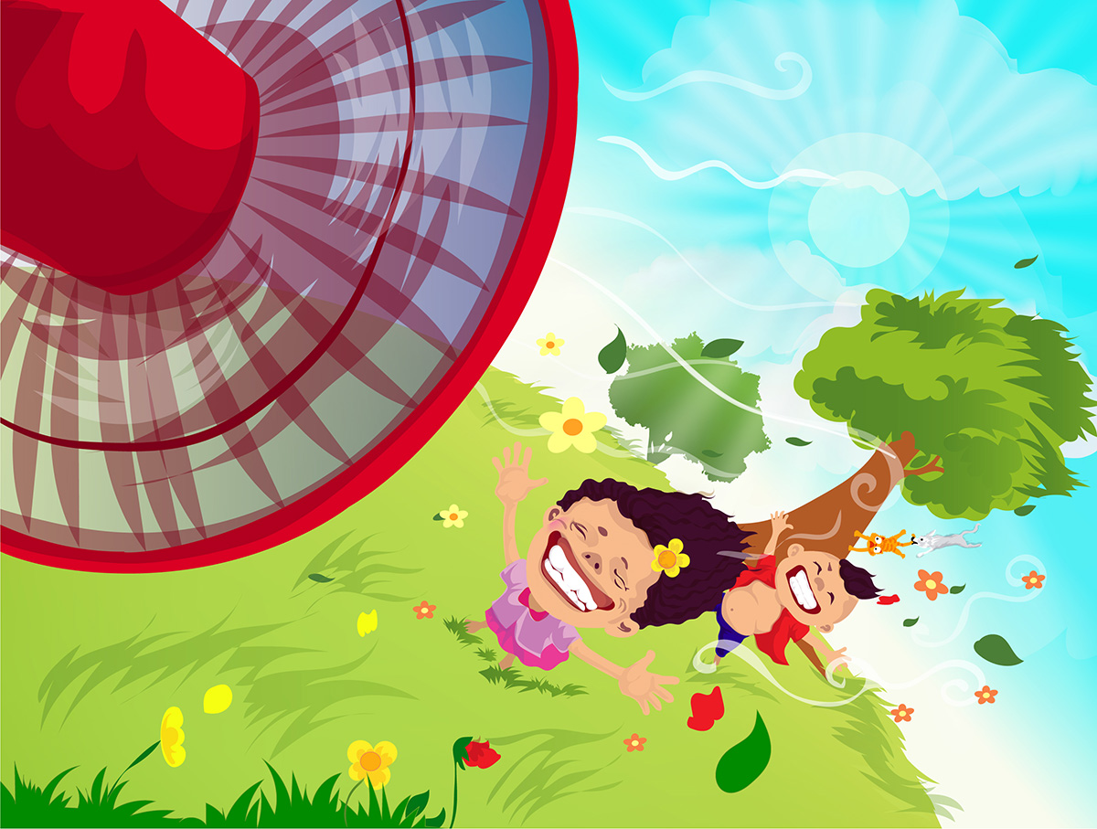 Image illustraton for the book:The Giant Fan