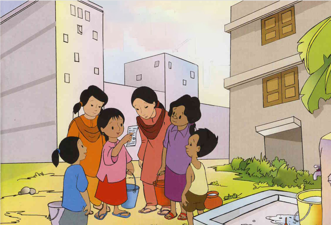 Image illustraton for the book:Meena in the City