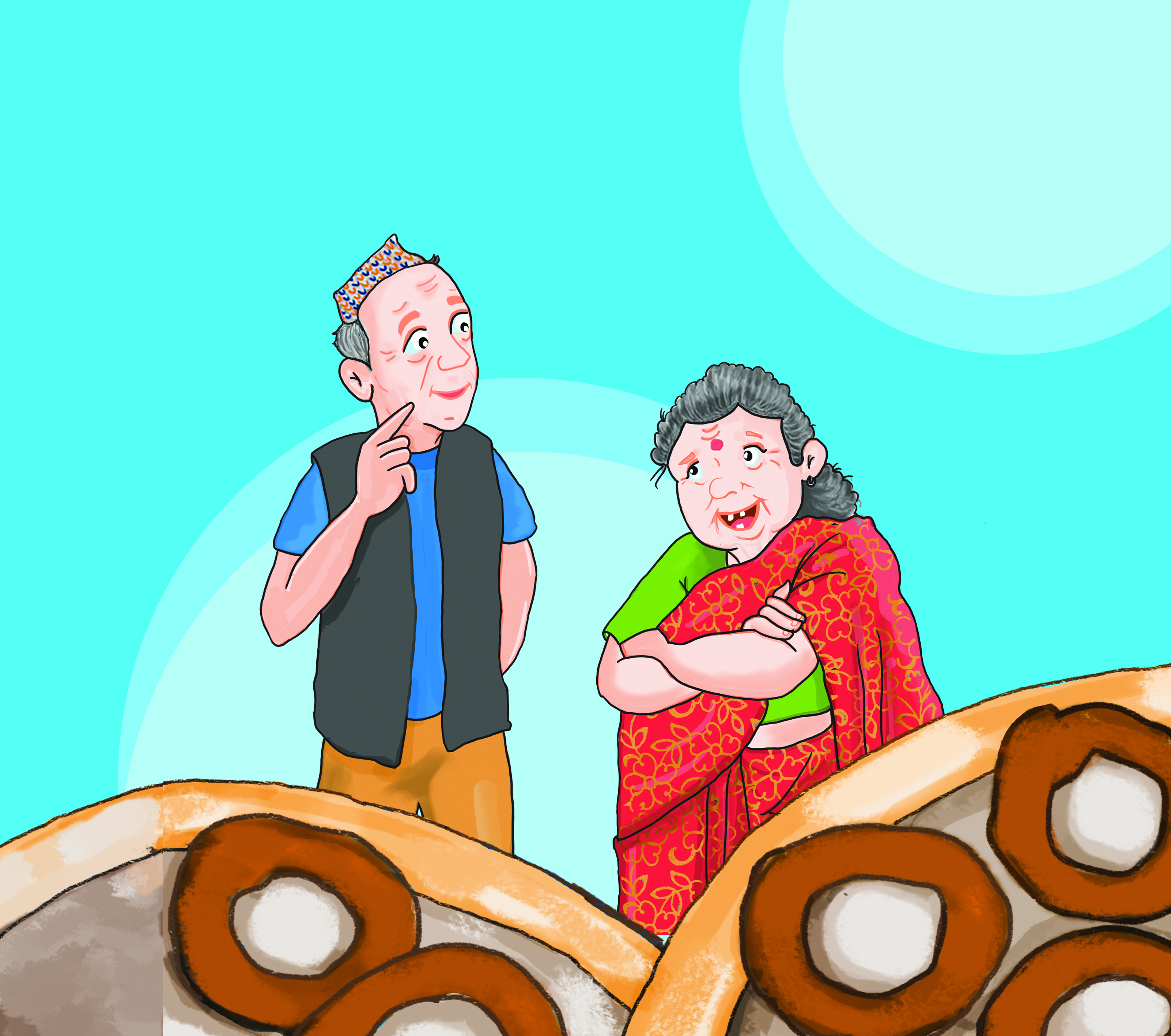 Image illustraton for the book:The Old Couple and Selroti