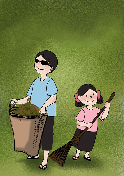 Image illustraton for the book:Helping Mother